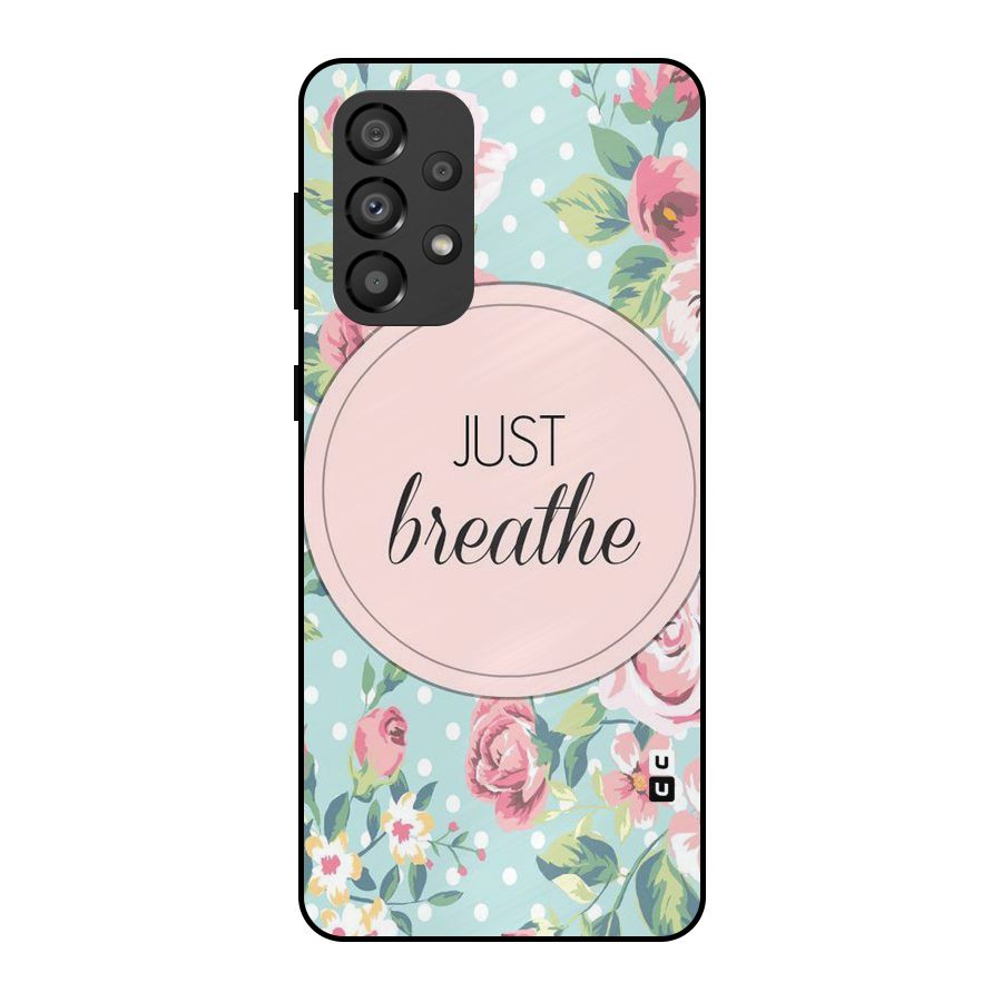 Floral Bloom Metal Back Case for Galaxy A33 5G