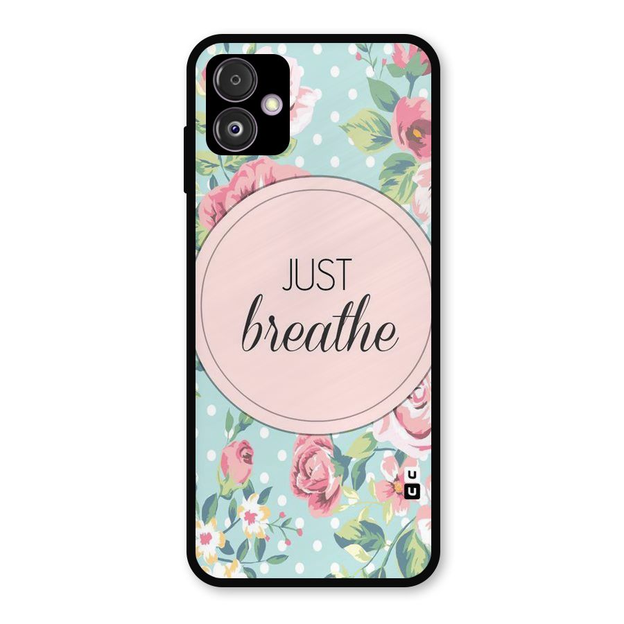Floral Bloom Metal Back Case for Galaxy F14