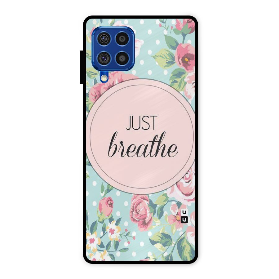 Floral Bloom Metal Back Case for Galaxy F62