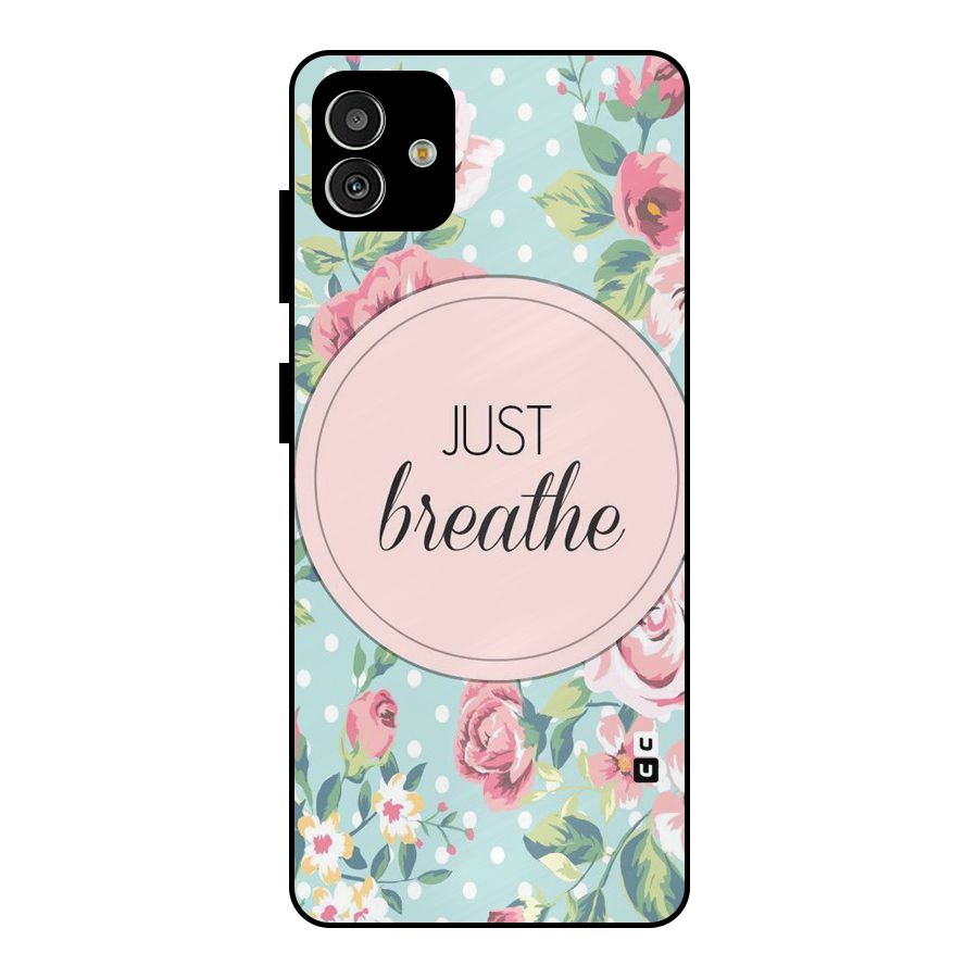 Floral Bloom Metal Back Case for Galaxy M13 5G