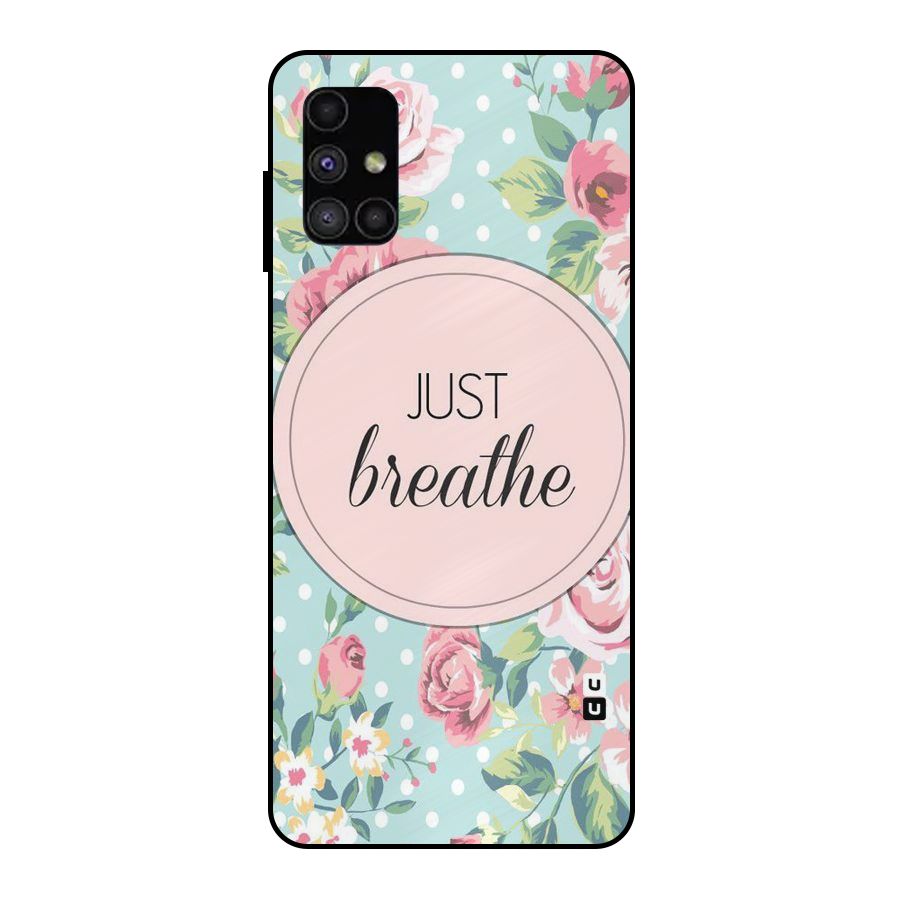 Floral Bloom Metal Back Case for Galaxy M51