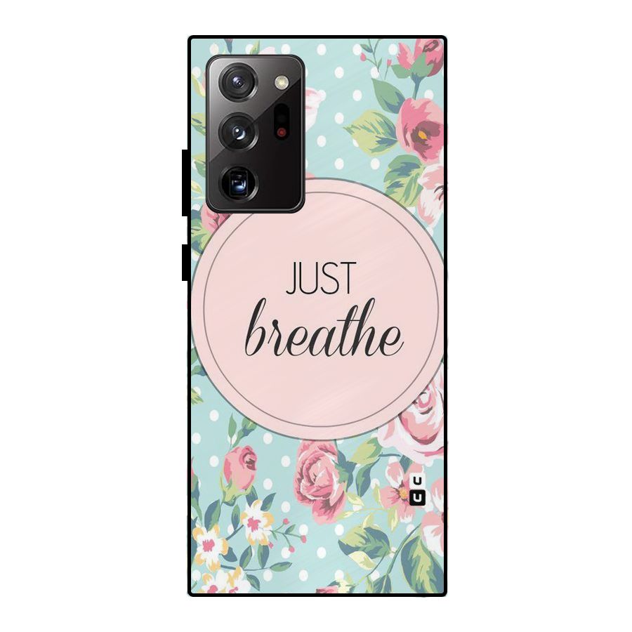 Floral Bloom Metal Back Case for Galaxy Note 20 Ultra