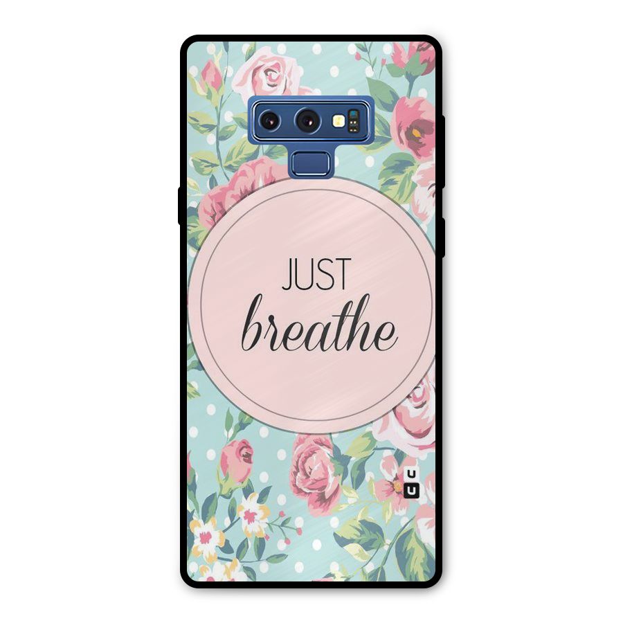 Floral Bloom Metal Back Case for Galaxy Note 9