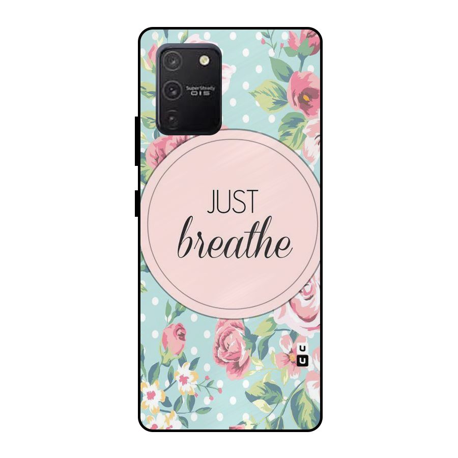 Floral Bloom Metal Back Case for Galaxy S10 Lite