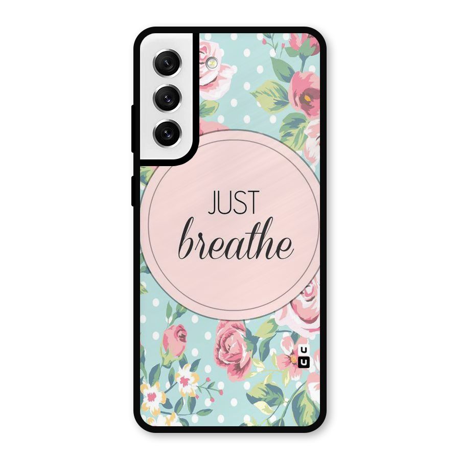 Floral Bloom Metal Back Case for Galaxy S21 FE 5G