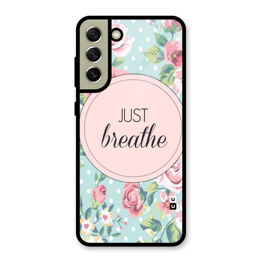 Floral Bloom Metal Back Case for Galaxy S21 FE 5G (2023)