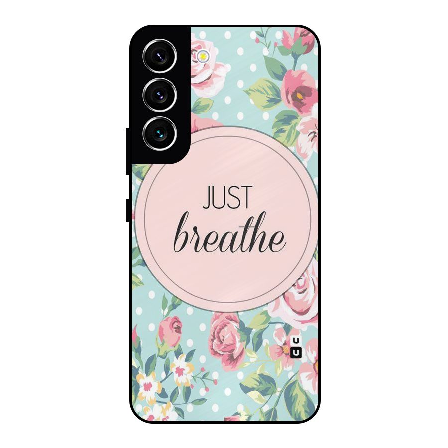 Floral Bloom Metal Back Case for Galaxy S22 5G