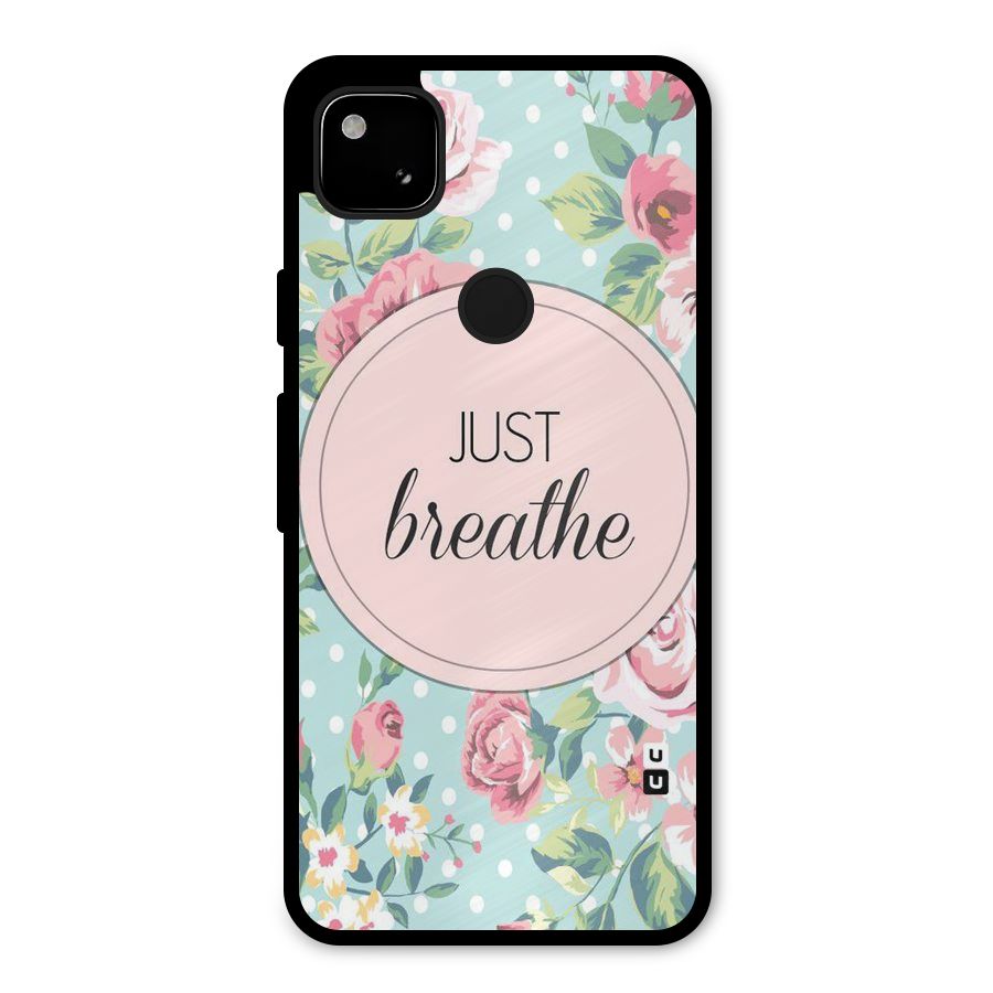 Floral Bloom Metal Back Case for Google Pixel 4a
