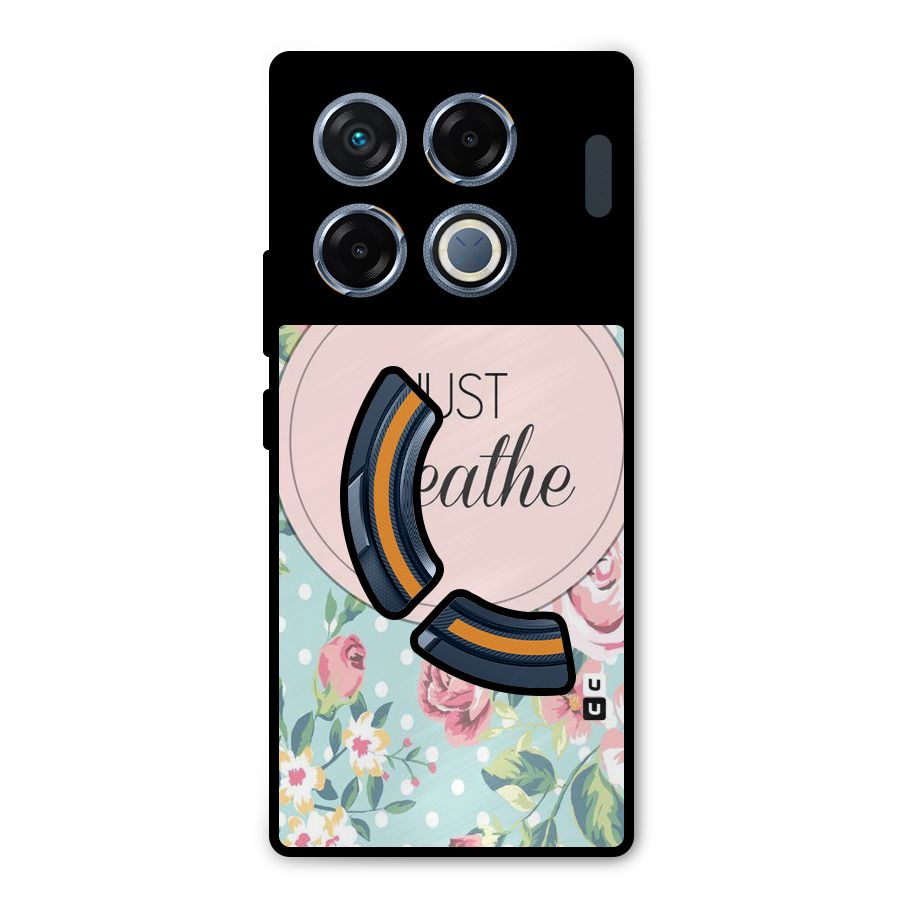 Floral Bloom Metal Back Case for Infinix GT 20 Pro