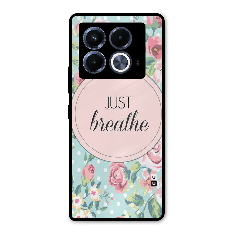 Floral Bloom Metal Back Case for Infinix Note 40 5G