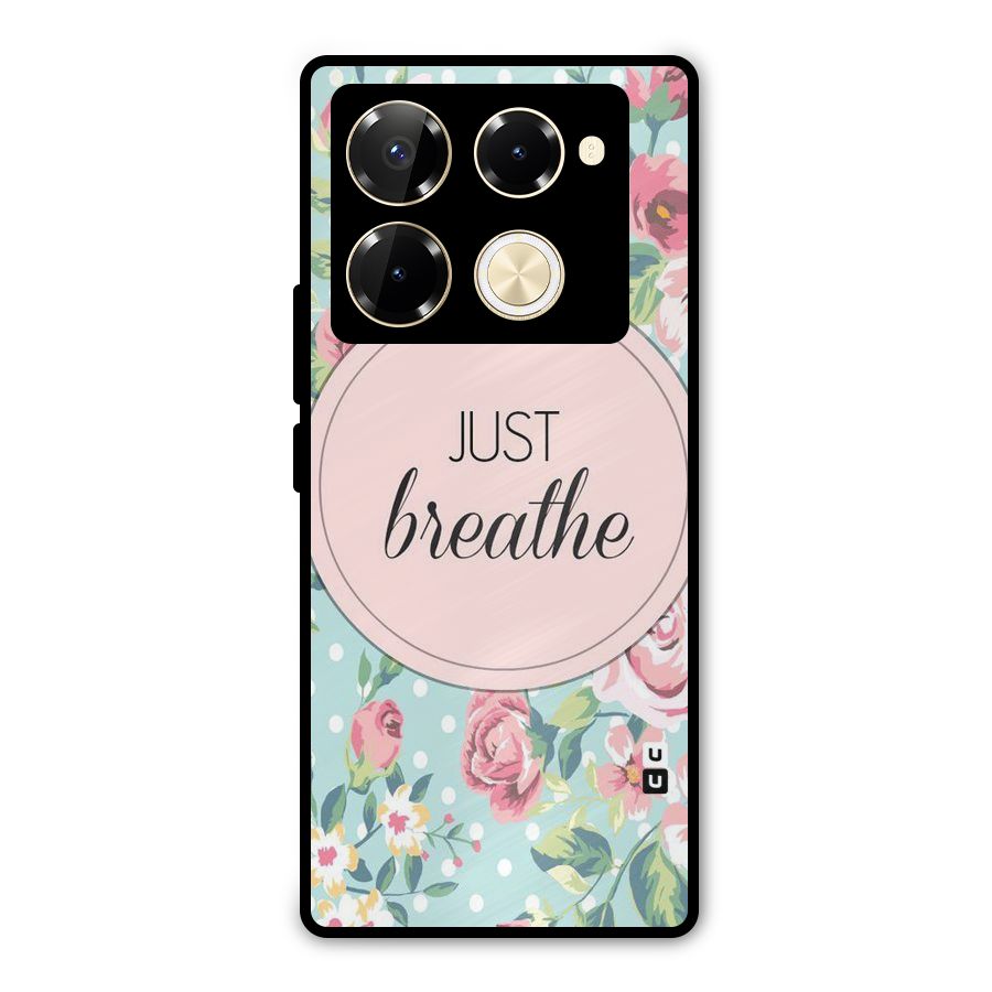 Floral Bloom Metal Back Case for Infinix Note 40 Pro Plus