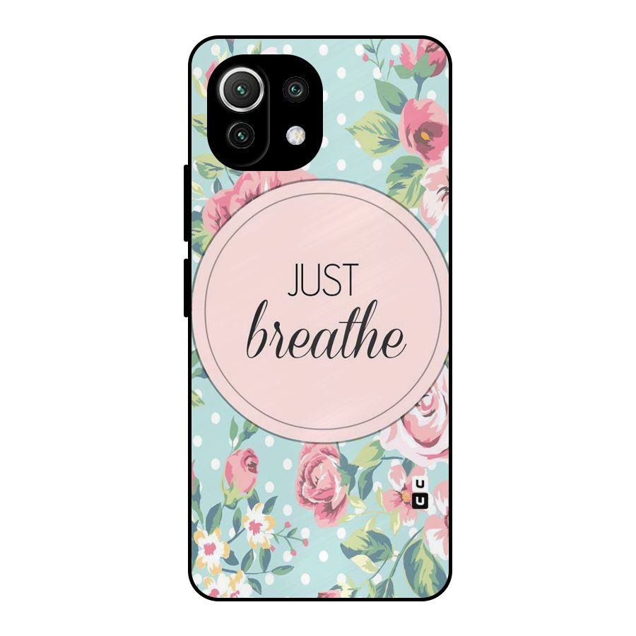 Floral Bloom Metal Back Case for Mi 11 Lite NE 5G