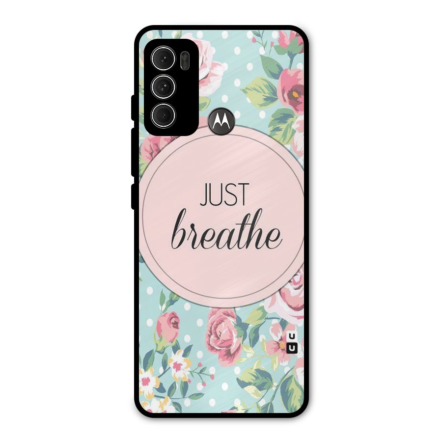 Floral Bloom Metal Back Case for Moto G60