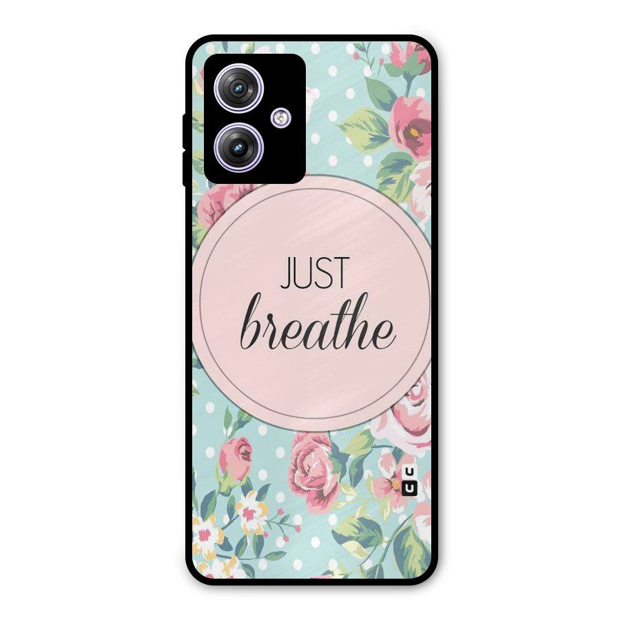 Floral Bloom Metal Back Case for Moto G64