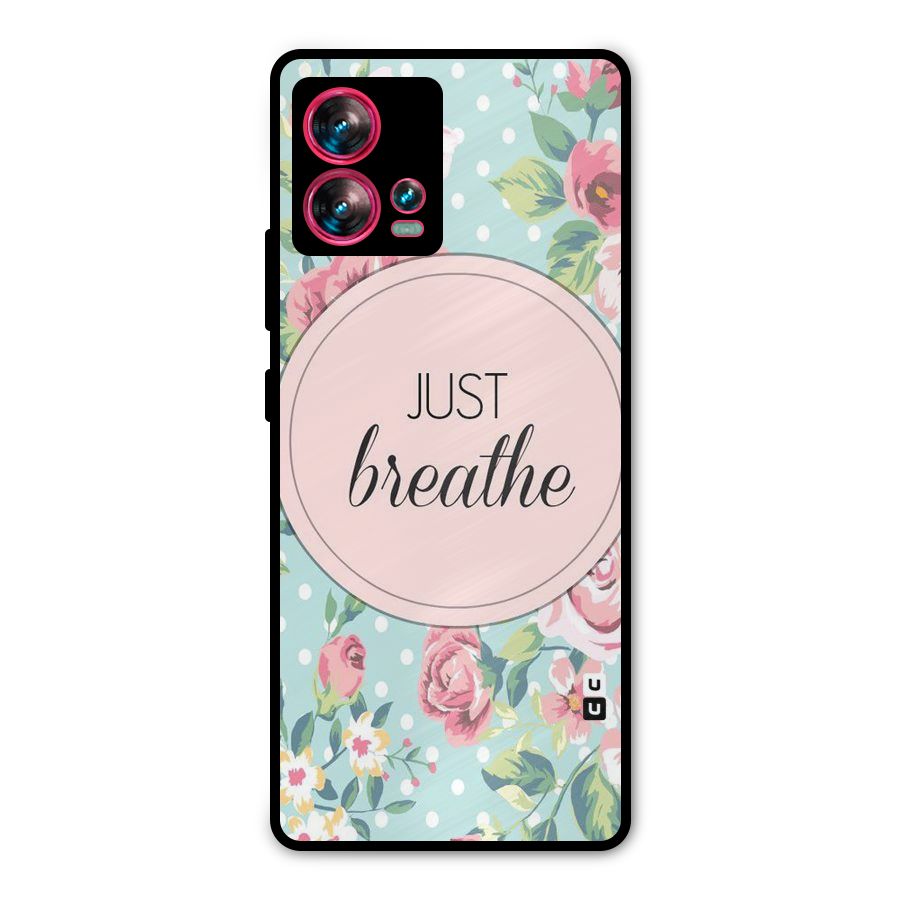 Floral Bloom Metal Back Case for Motorola Edge 30 Fusion