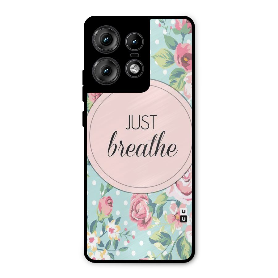 Floral Bloom Metal Back Case for Motorola Edge 50 Pro