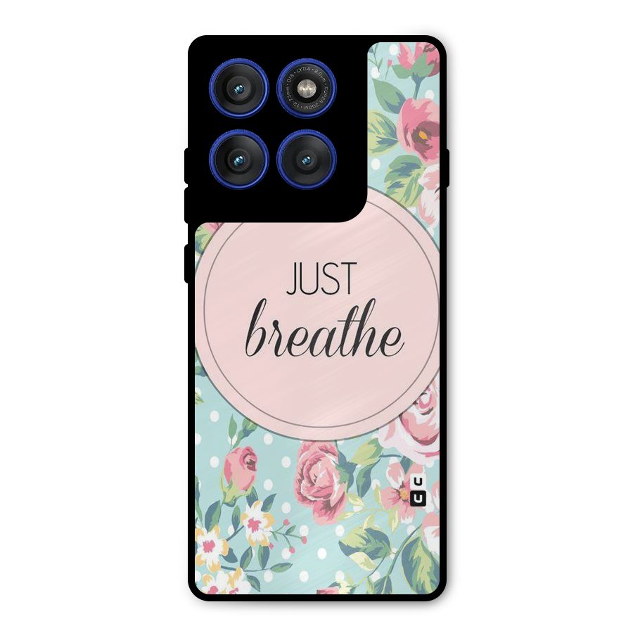Floral Bloom Metal Back Case for Motorola Edge 60 Pro