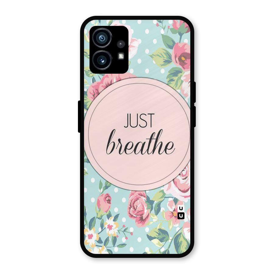 Floral Bloom Metal Back Case for Nothing Phone 1