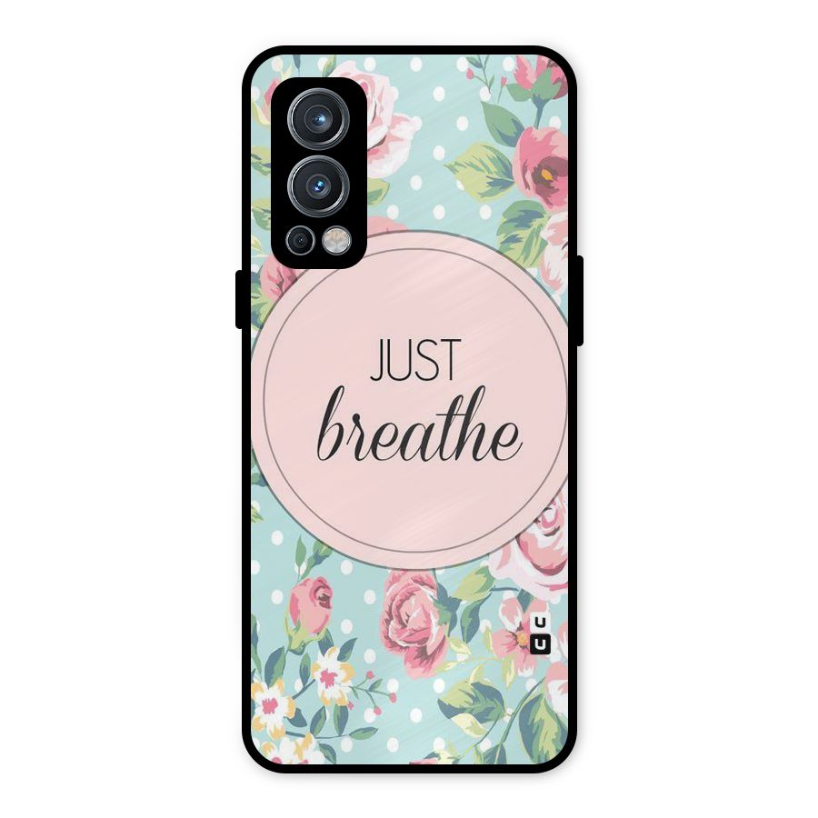 Floral Bloom Metal Back Case for OnePlus Nord 2 5G