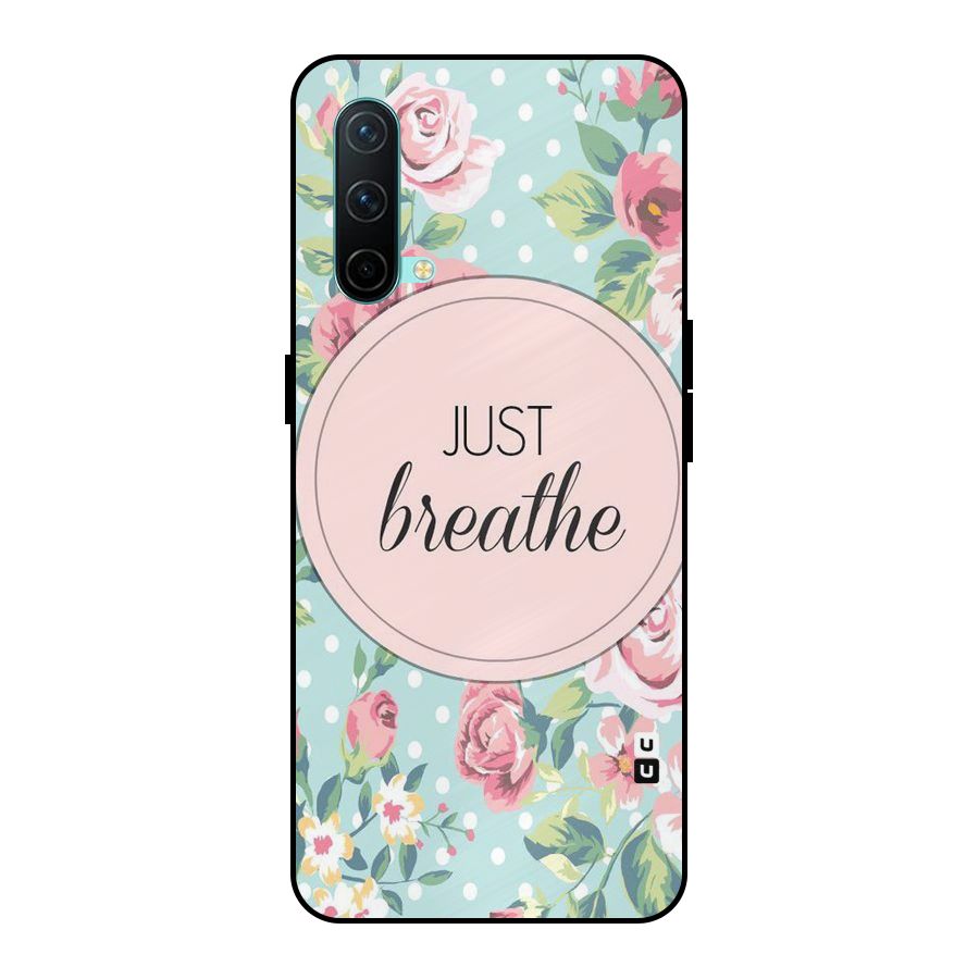 Floral Bloom Metal Back Case for OnePlus Nord CE 5G
