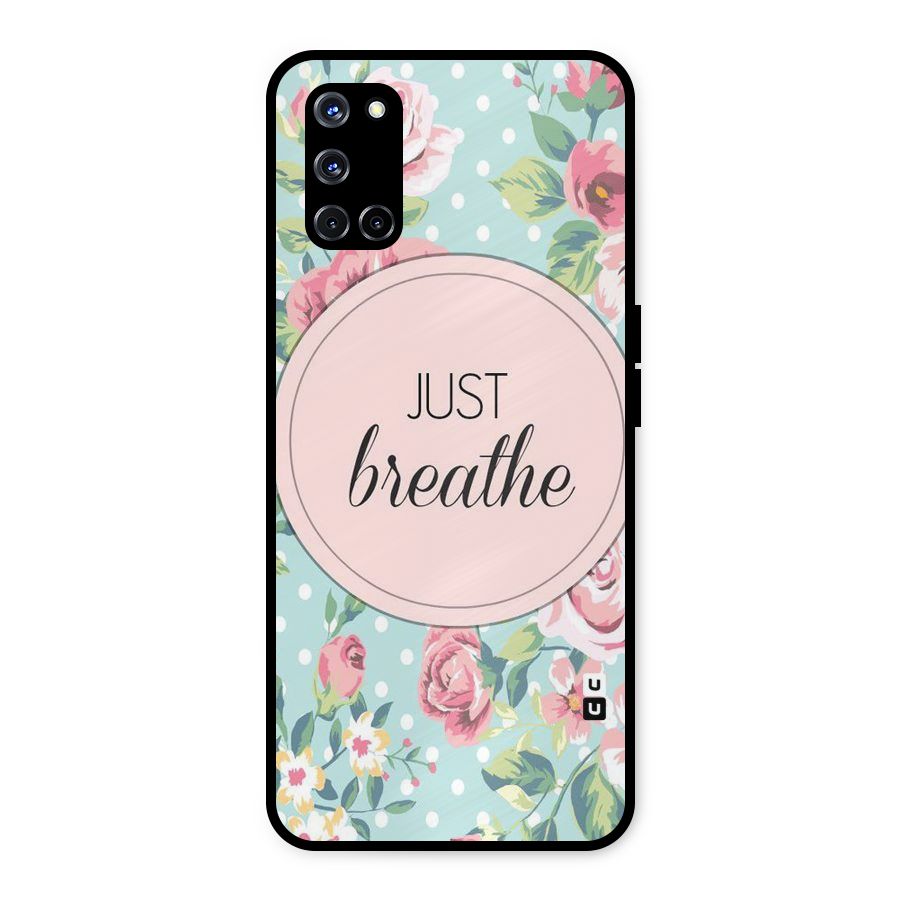 Floral Bloom Metal Back Case for Oppo A52