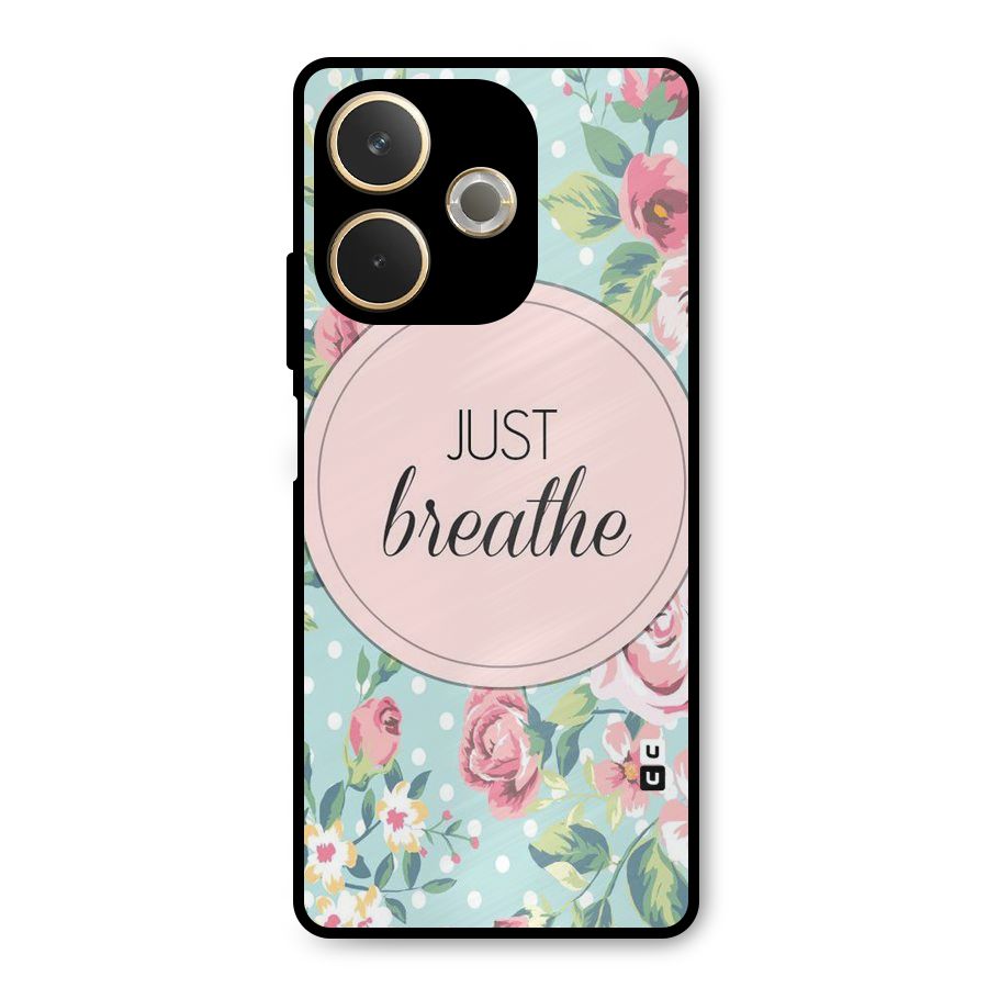 Floral Bloom Metal Back Case for Oppo A5 Pro