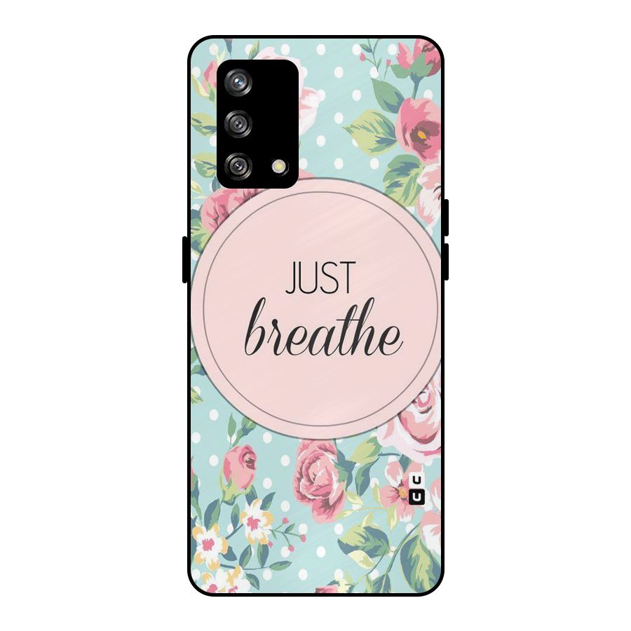 Floral Bloom Metal Back Case for Oppo F19