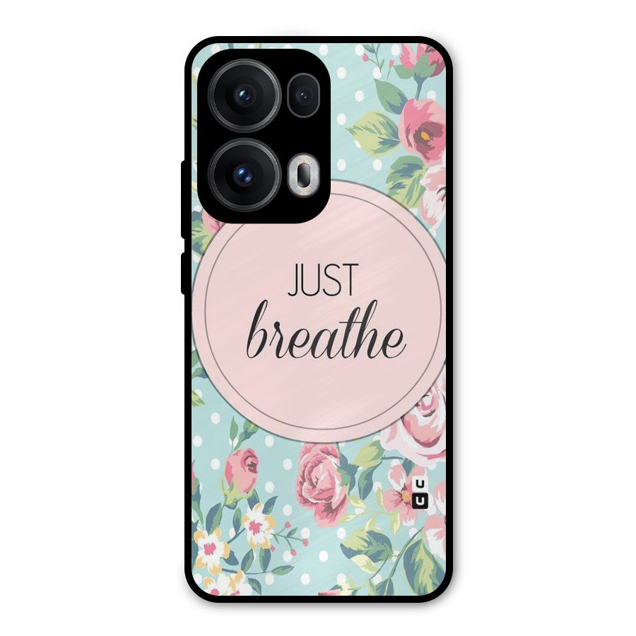 Floral Bloom Metal Back Case for Oppo Reno13 Pro