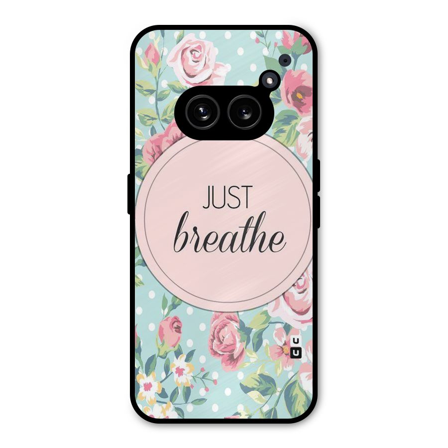 Floral Bloom Metal Back Case for Nothing Phone 2a
