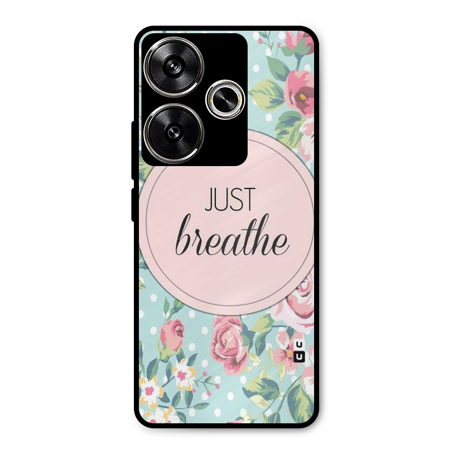 Floral Bloom Metal Back Case for Poco F6