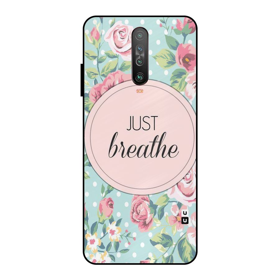Floral Bloom Metal Back Case for Poco X2