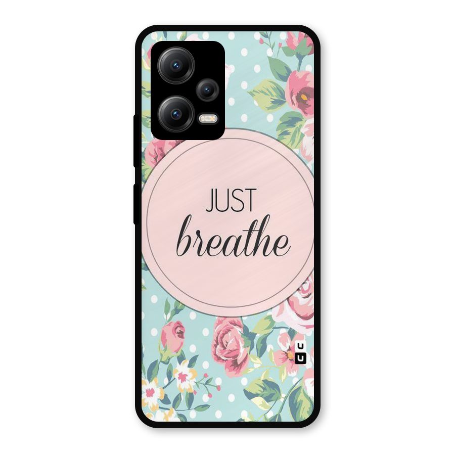 Floral Bloom Metal Back Case for Poco X5