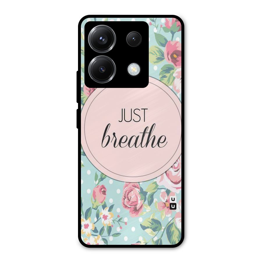 Floral Bloom Metal Back Case for Poco X6