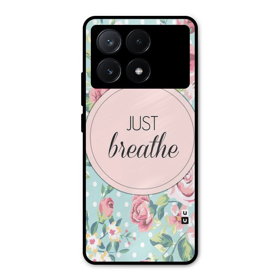 Floral Bloom Metal Back Case for Poco X6 Pro