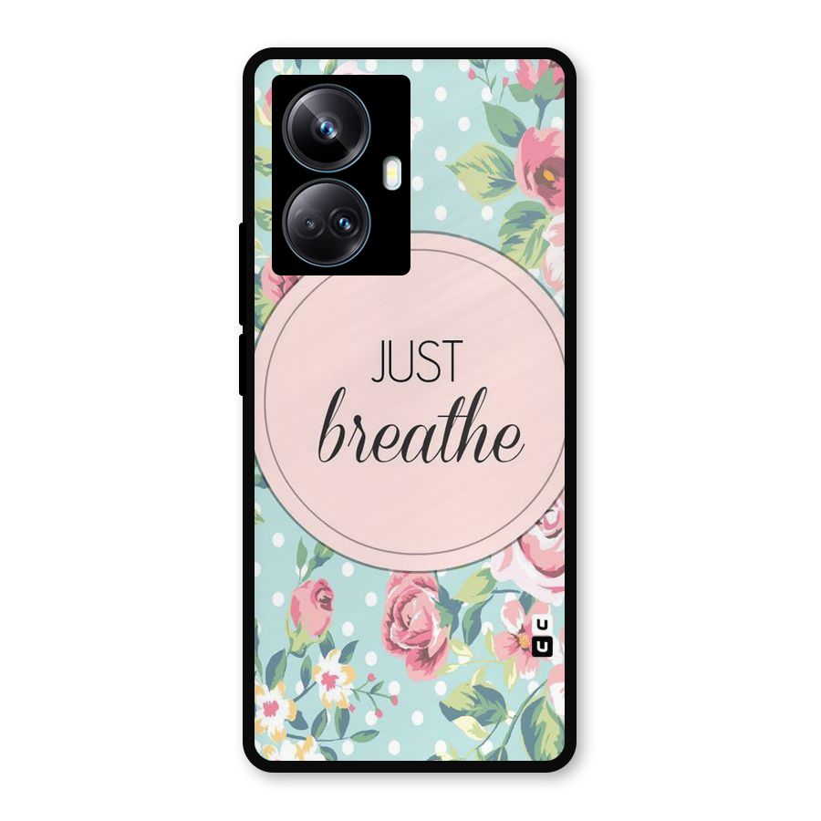 Floral Bloom Metal Back Case for Realme 10 Pro Plus