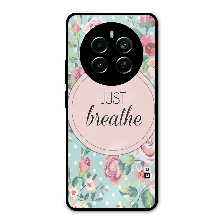 Floral Bloom Metal Back Case for Realme 12 Pro Plus
