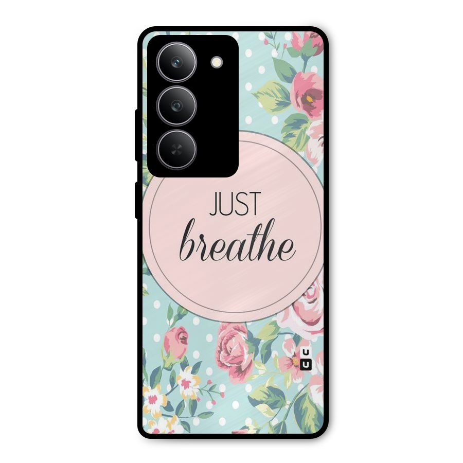 Floral Bloom Metal Back Case for Realme 14x