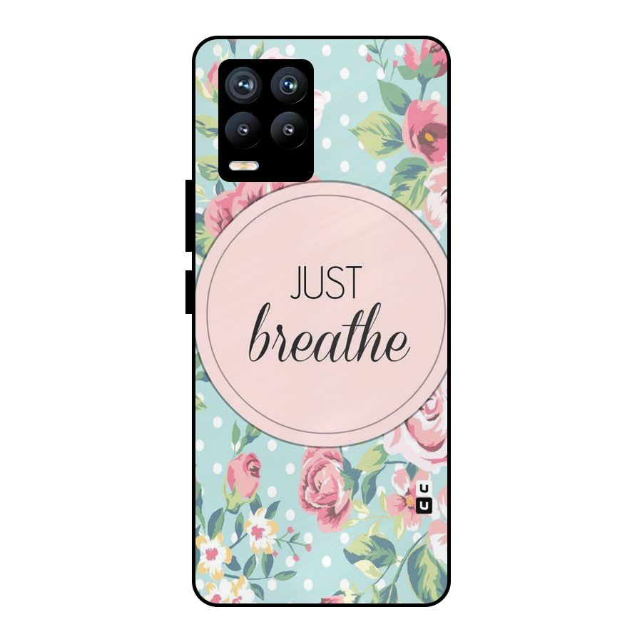 Floral Bloom Metal Back Case for Realme 8 Pro