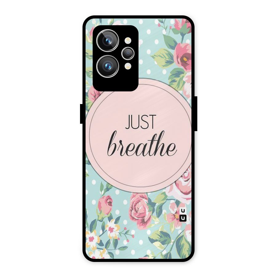 Floral Bloom Metal Back Case for Realme GT2 Pro