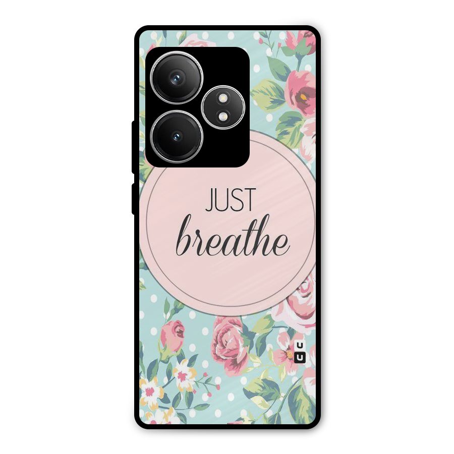 Floral Bloom Metal Back Case for Realme GT 6T