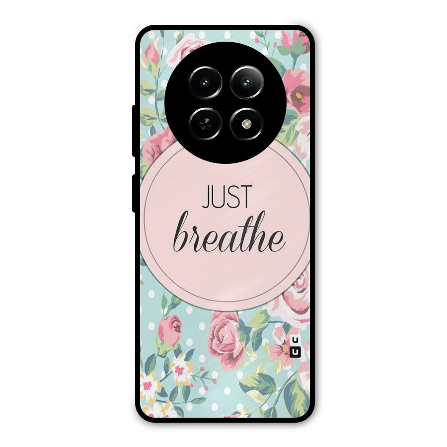 Floral Bloom Metal Back Case for Realme Narzo 70x 5G