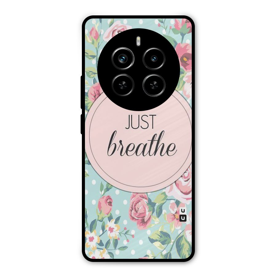 Floral Bloom Metal Back Case for Realme P1 Pro