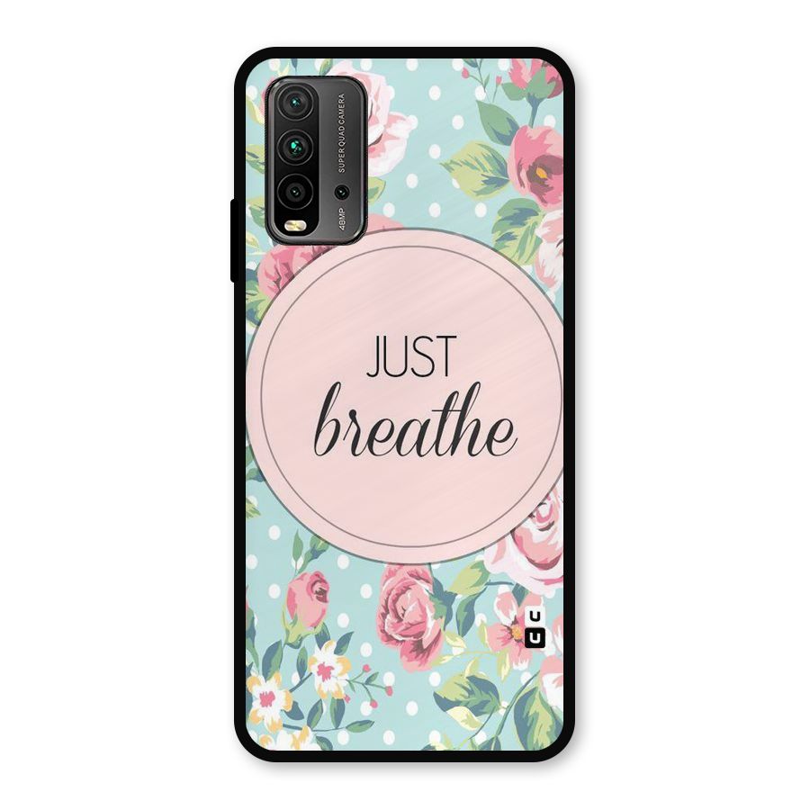 Floral Bloom Metal Back Case for Redmi 9 Power