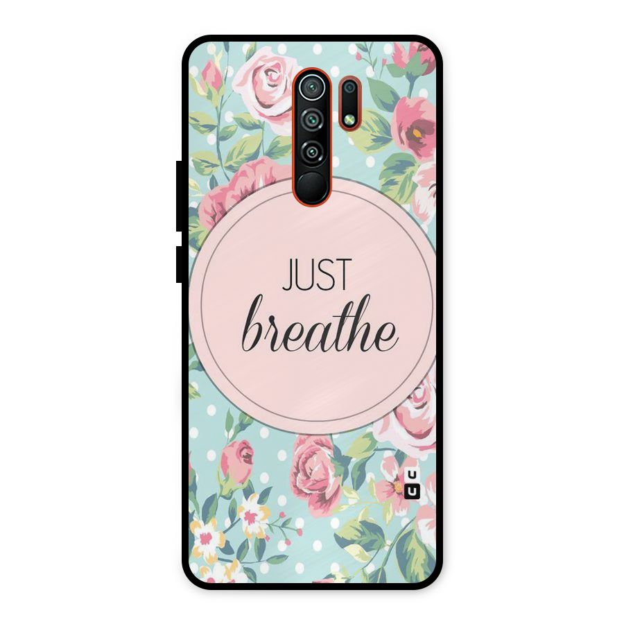 Floral Bloom Metal Back Case for Redmi 9 Prime