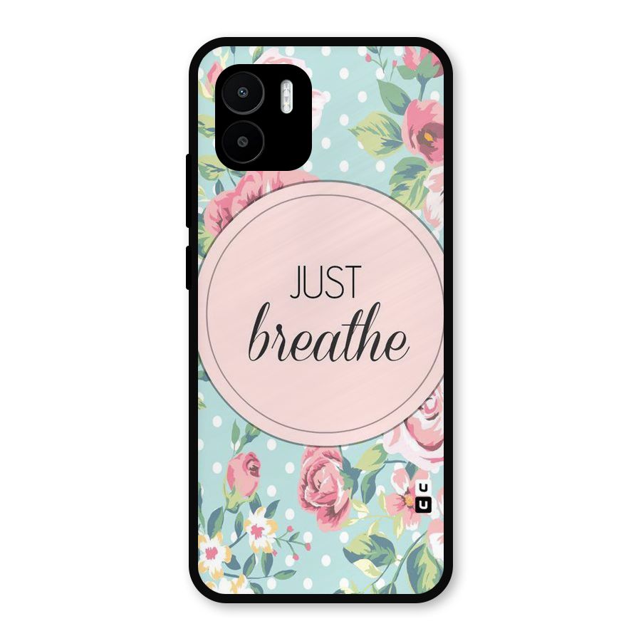 Floral Bloom Metal Back Case for Redmi A2