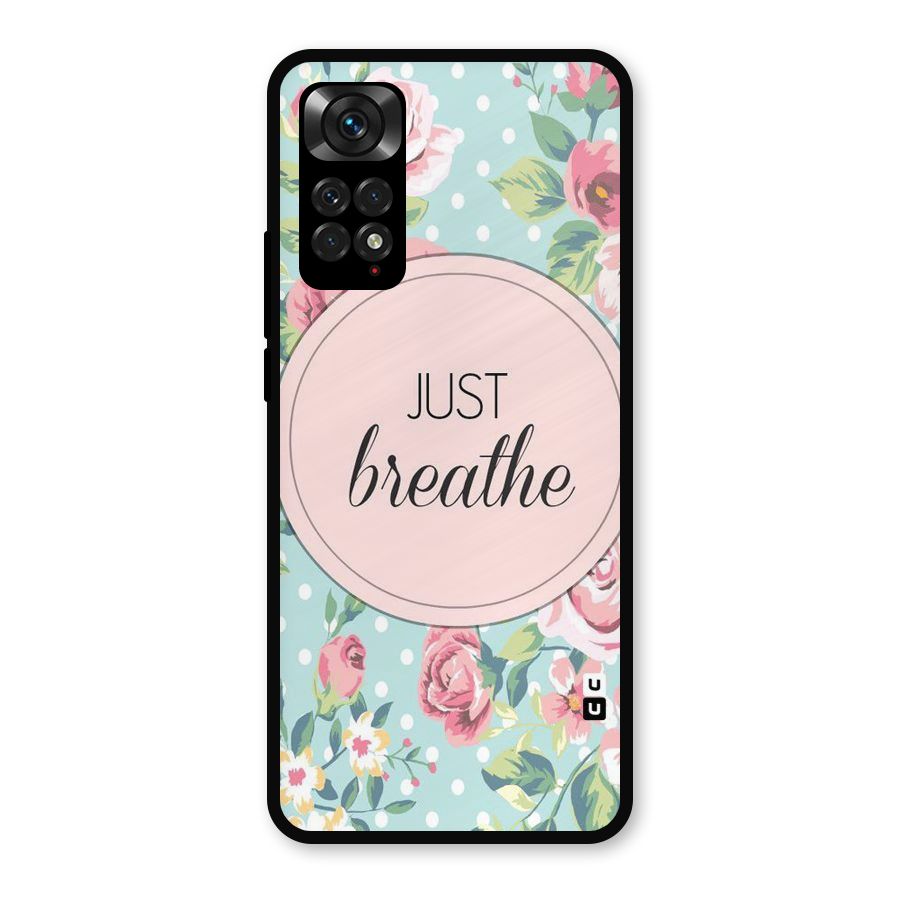 Floral Bloom Metal Back Case for Redmi Note 11s
