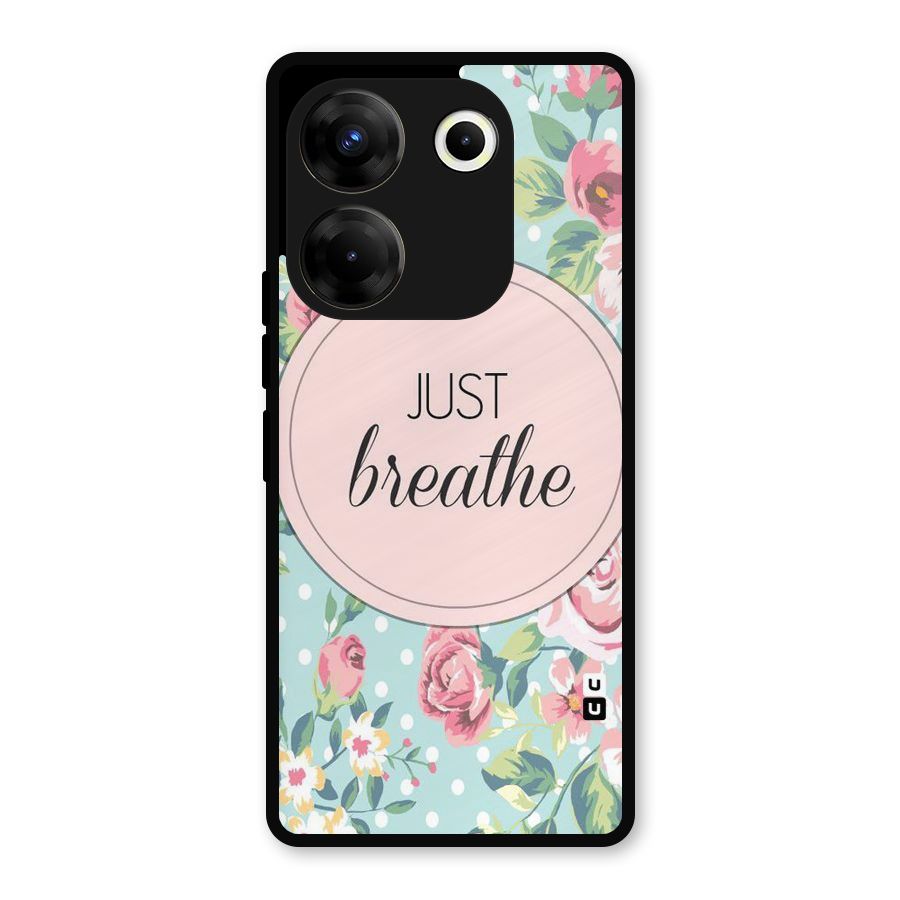 Floral Bloom Metal Back Case for Tecno Camon 20