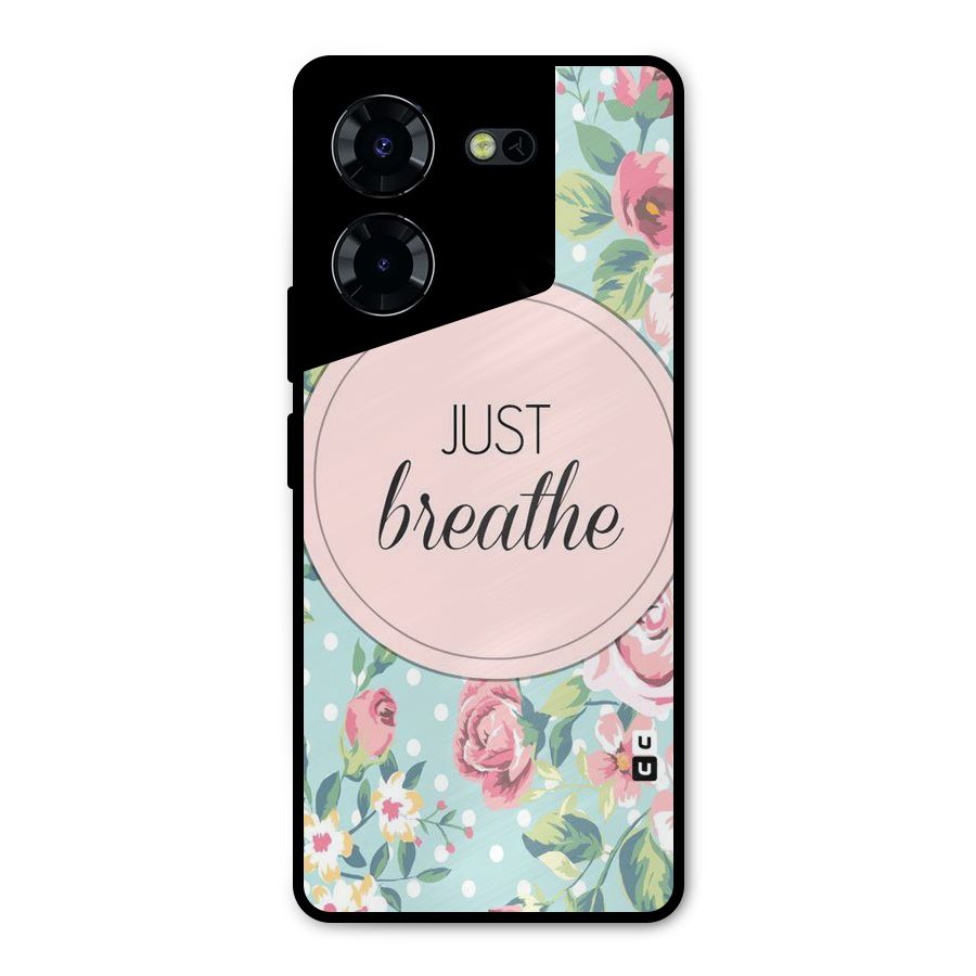 Floral Bloom Metal Back Case for Tecno Pova 5 Pro 5G