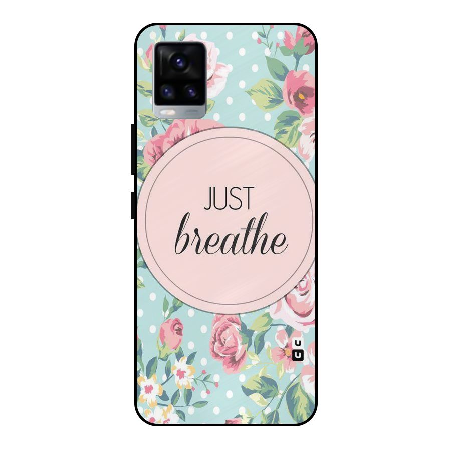 Floral Bloom Metal Back Case for Vivo V20 2021