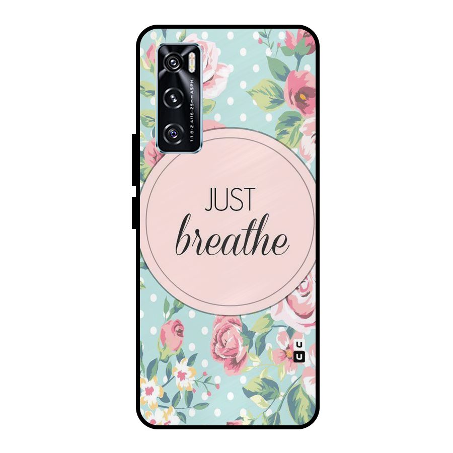 Floral Bloom Metal Back Case for Vivo V20 SE